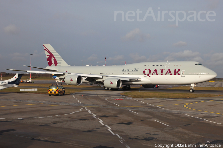 Qatar Amiri Flight Boeing 747-8KB(BBJ) (A7-HHE) | Photo 96885