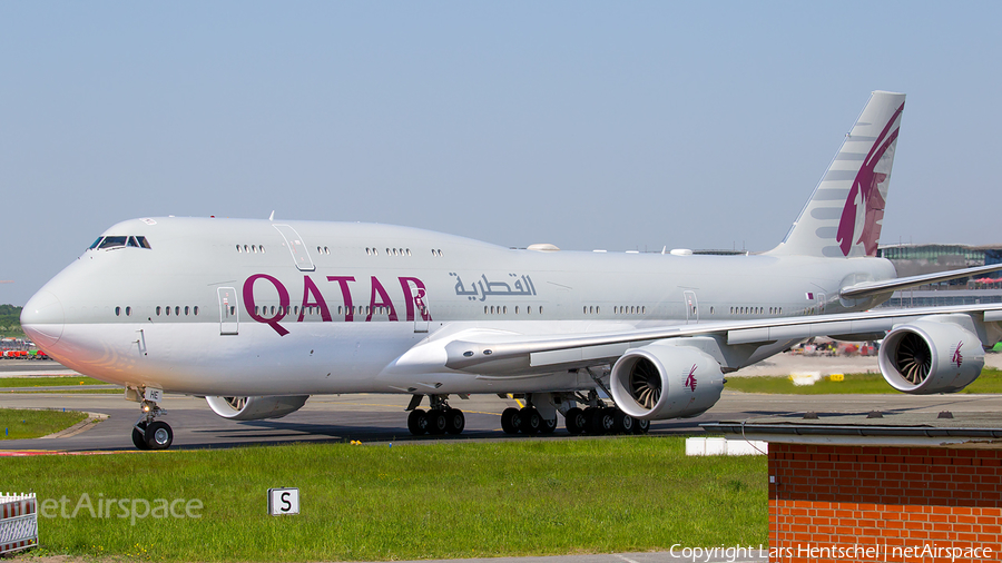 Qatar Amiri Flight Boeing 747-8KB(BBJ) (A7-HHE) | Photo 243802
