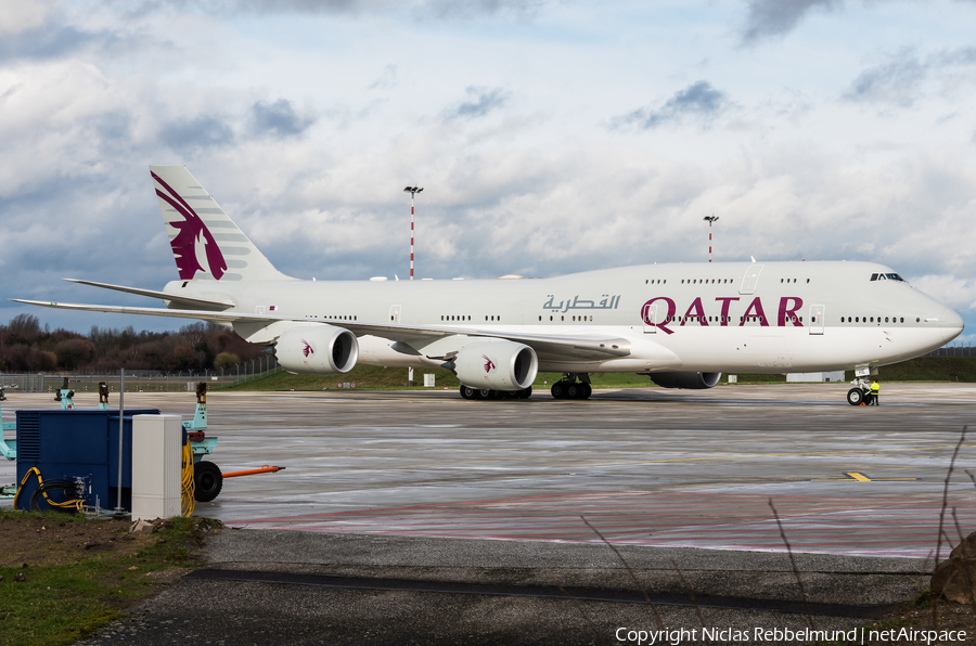 Qatar Amiri Flight Boeing 747-8KB(BBJ) (A7-HHE) | Photo 299270