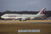 Qatar Amiri Flight Boeing 747-8KB(BBJ) (A7-HHE) at  Hamburg - Fuhlsbuettel (Helmut Schmidt), Germany