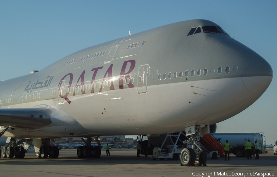 Qatar Amiri Flight Boeing 747-8KB(BBJ) (A7-HHE) | Photo 362395