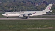 Qatar Amiri Flight Airbus A340-211 (A7-HHK) at  Dusseldorf - International, Germany