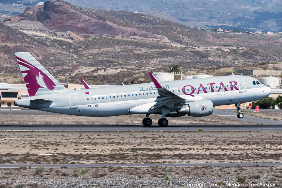 Qatar Airways Airbus A320-214 (A7-LAE) | Photo 192170