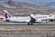 Qatar Airways Airbus A320-214 (A7-LAE) at  Tenerife Sur - Reina Sofia, Spain