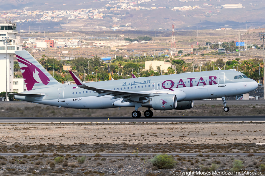 Qatar Airways Airbus A320-214 (A7-LAF) | Photo 191284