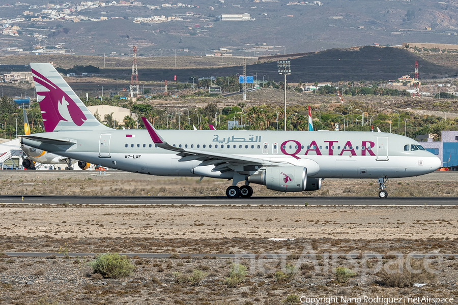 Qatar Airways Airbus A320-214 (A7-LAF) | Photo 191294