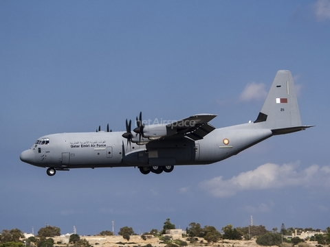 Qatar Emiri Air Force Lockheed Martin C-130J-30 Super Hercules (A7-MAH) at  Luqa - Malta International, Malta