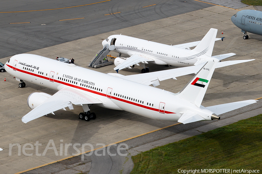 United Arab Emirates Government (Abu Dhabi) Boeing 787-9(BBJ) (A9-PFE) | Photo 195545