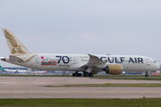 Gulf Air Boeing 787-9 Dreamliner (A9C-FA) at  Manchester - International (Ringway), United Kingdom