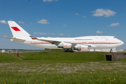 Bahrain Amiri Flight Boeing 747-4F6 (A9C-HAK) at  Hamburg - Fuhlsbuettel (Helmut Schmidt), Germany