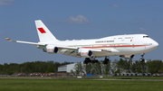 Bahrain Amiri Flight Boeing 747-4F6 (A9C-HAK) at  Hamburg - Fuhlsbuettel (Helmut Schmidt), Germany