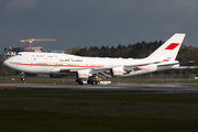 Bahrain Amiri Flight Boeing 747-4F6 (A9C-HAK) at  Hamburg - Fuhlsbuettel (Helmut Schmidt), Germany