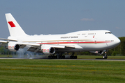 Bahrain Amiri Flight Boeing 747-4F6 (A9C-HAK) at  Hamburg - Fuhlsbuettel (Helmut Schmidt), Germany