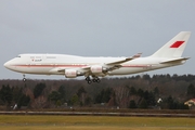 Bahrain Amiri Flight Boeing 747-4P8 (A9C-HMK) at  Hamburg - Fuhlsbuettel (Helmut Schmidt), Germany