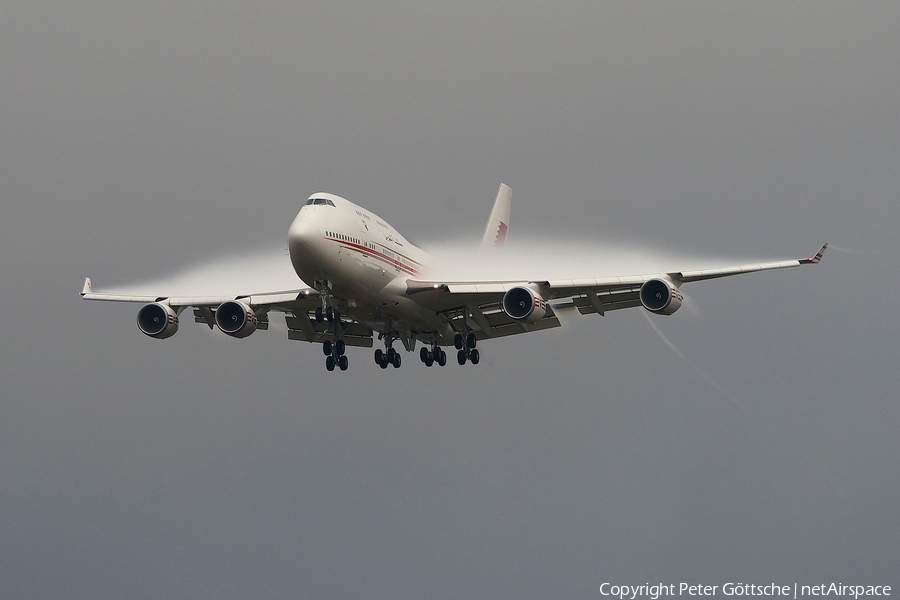 Bahrain Amiri Flight Boeing 747-4P8 (A9C-HMK) | Photo 131068