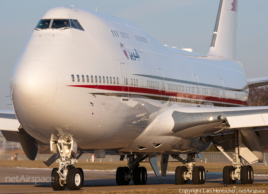 Bahrain Amiri Flight Boeing 747-4P8 (A9C-HMK) | Photo 146570