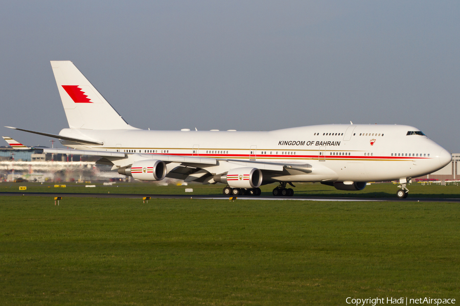 Bahrain Amiri Flight Boeing 747-4P8 (A9C-HMK) | Photo 74475