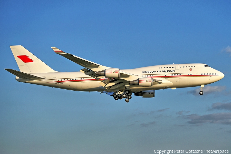 Bahrain Amiri Flight Boeing 747-4P8 (A9C-HMK) | Photo 74484
