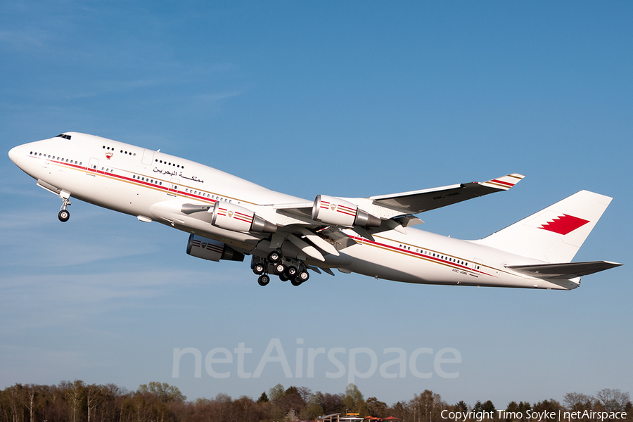 Bahrain Amiri Flight Boeing 747-4P8 (A9C-HMK) | Photo 74499