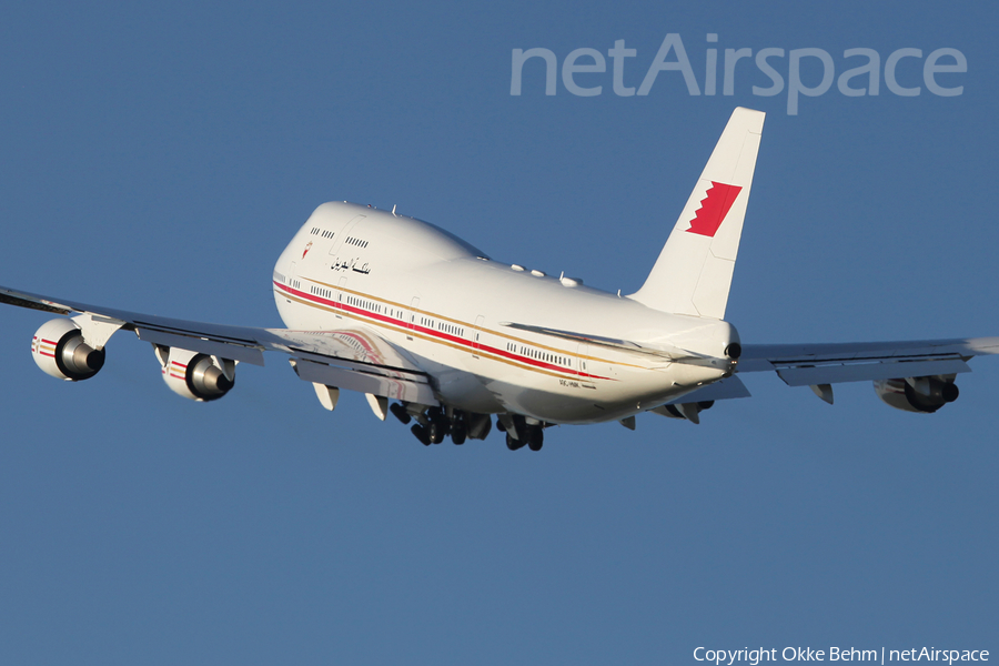 Bahrain Amiri Flight Boeing 747-4P8 (A9C-HMK) | Photo 74743