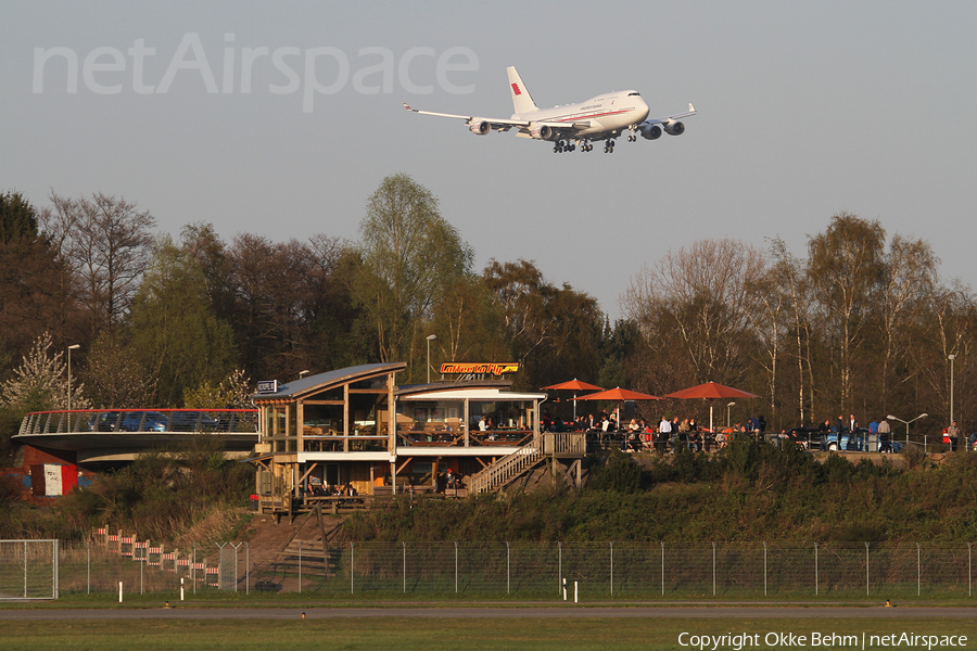 Bahrain Amiri Flight Boeing 747-4P8 (A9C-HMK) | Photo 74745