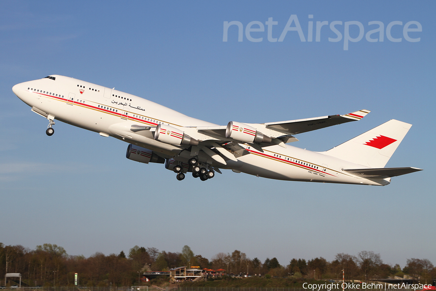 Bahrain Amiri Flight Boeing 747-4P8 (A9C-HMK) | Photo 74762