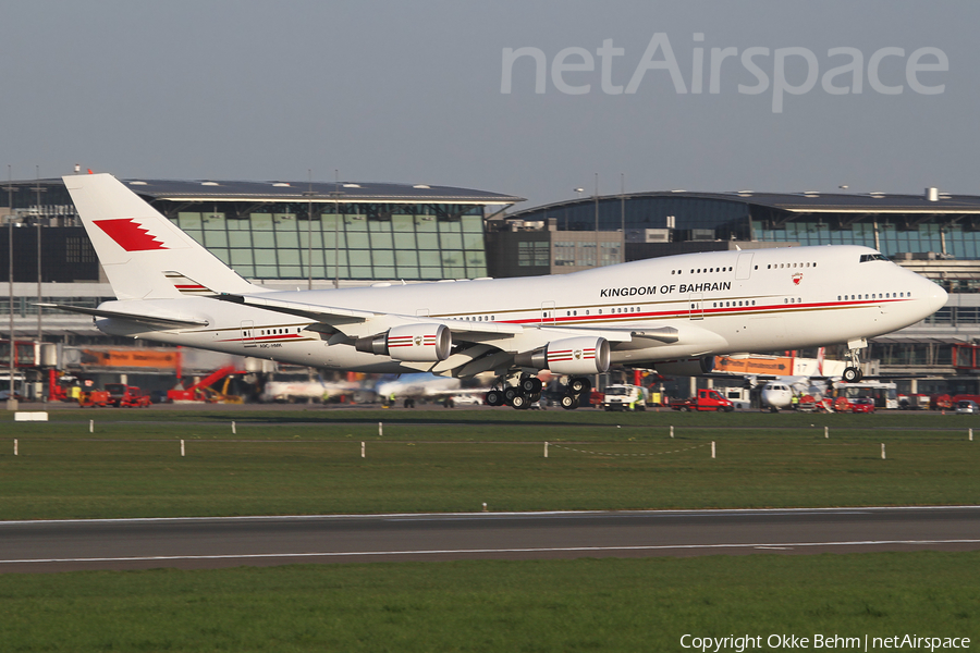 Bahrain Amiri Flight Boeing 747-4P8 (A9C-HMK) | Photo 74764