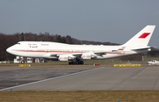 Bahrain Amiri Flight Boeing 747-4P8 (A9C-HMK) at  Hamburg - Fuhlsbuettel (Helmut Schmidt), Germany
