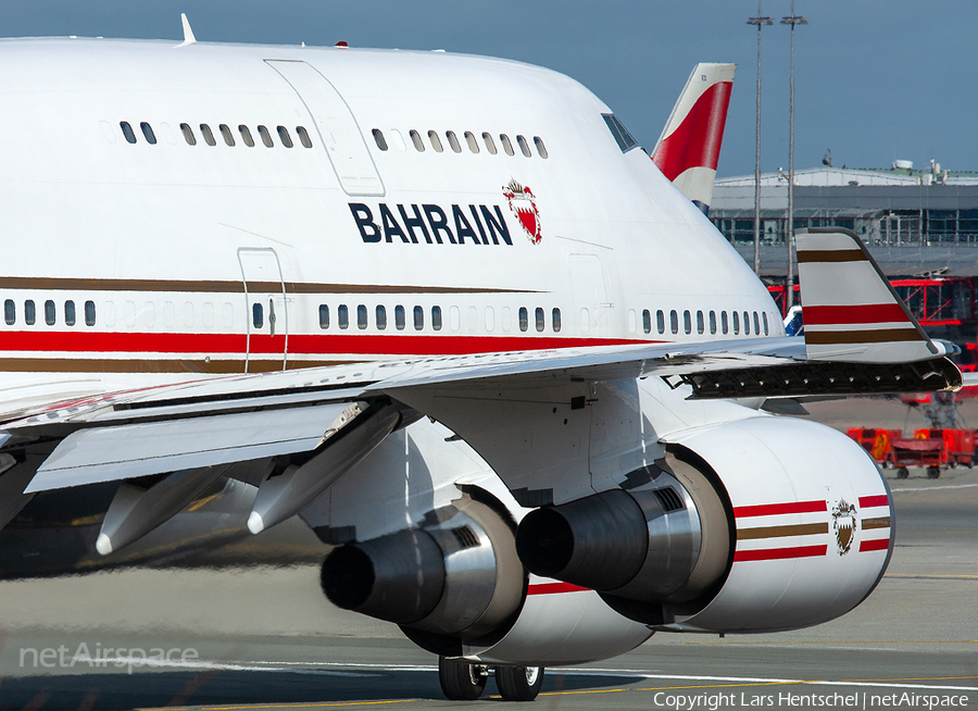 Bahrain Amiri Flight Boeing 747-4P8 (A9C-HMK) | Photo 414702