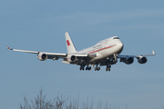 Bahrain Amiri Flight Boeing 747-4P8 (A9C-HMK) at  Hamburg - Fuhlsbuettel (Helmut Schmidt), Germany