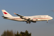 Bahrain Amiri Flight Boeing 747-4P8 (A9C-HMK) at  Hamburg - Fuhlsbuettel (Helmut Schmidt), Germany