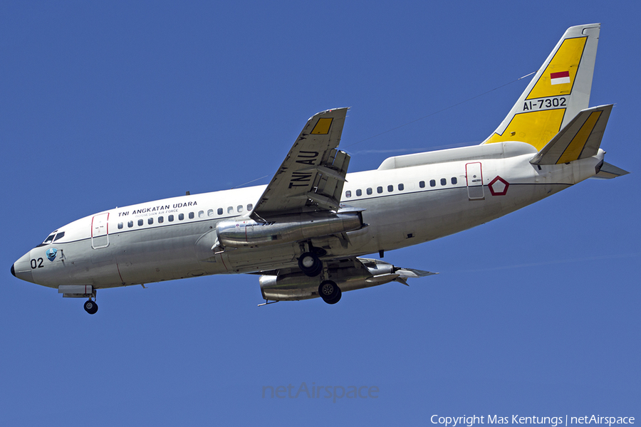 Indonesian Air Force (TNI-AU) Boeing 737-2X9(Adv) (AI-7302) | Photo 458156