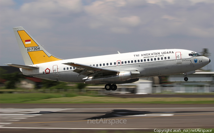 Indonesian Air Force (TNI-AU) Boeing 737-2Q8(Adv) (AI-7304) | Photo 471760