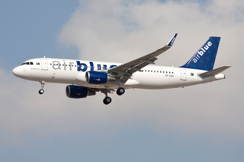 AirBlue Airbus A320-214 (AP-EDG) at  Dubai - International, United Arab Emirates