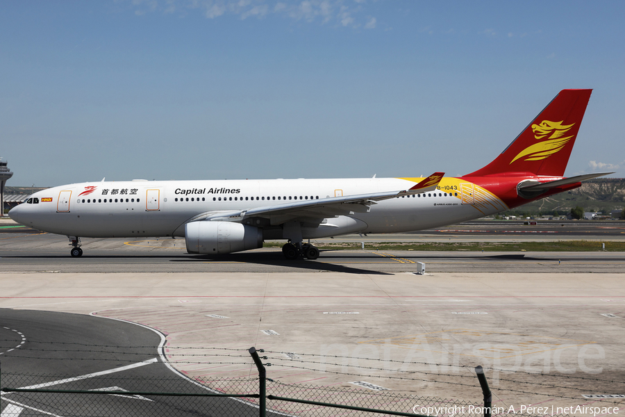 Capital Airlines Airbus A330-243 (B-1043) | Photo 680080