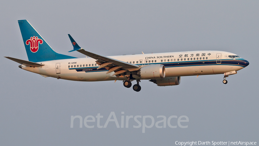 China Southern Airlines Boeing 737-8 MAX (B-1206) | Photo 317342
