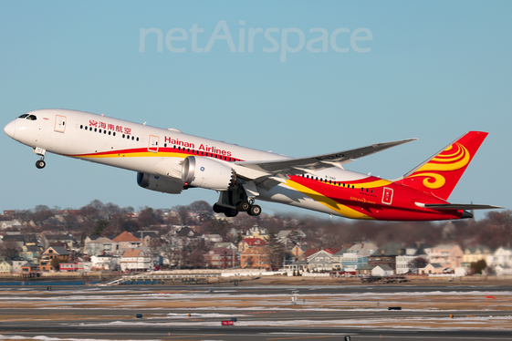 Hainan Airlines Boeing 787-9 Dreamliner (B-1342) at  Boston - Logan International, United States