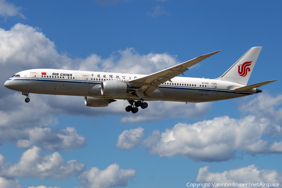 Air China Boeing 787-9 Dreamliner (B-1431) | Photo 510612