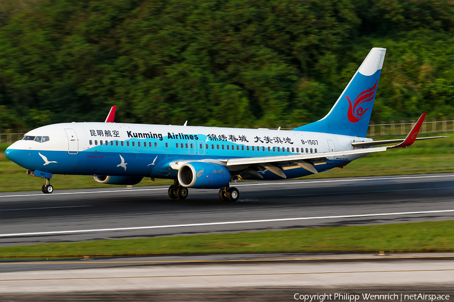 Kunming Airlines Boeing 737-8LY (B-1507) | Photo 369302