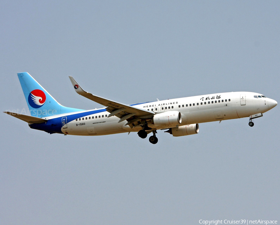 Hebei Airlines Boeing 737-8LW (B-1560) | Photo 340989