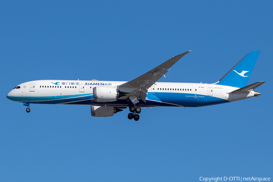 Xiamen Airlines Boeing 787-9 Dreamliner (B-1567) | Photo 219068