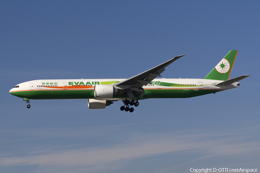 EVA Air Boeing 777-35E(ER) (B-16703) | Photo 278906