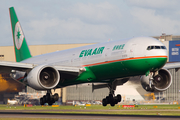 EVA Air Boeing 777-35E(ER) (B-16705) at  London - Heathrow, United Kingdom