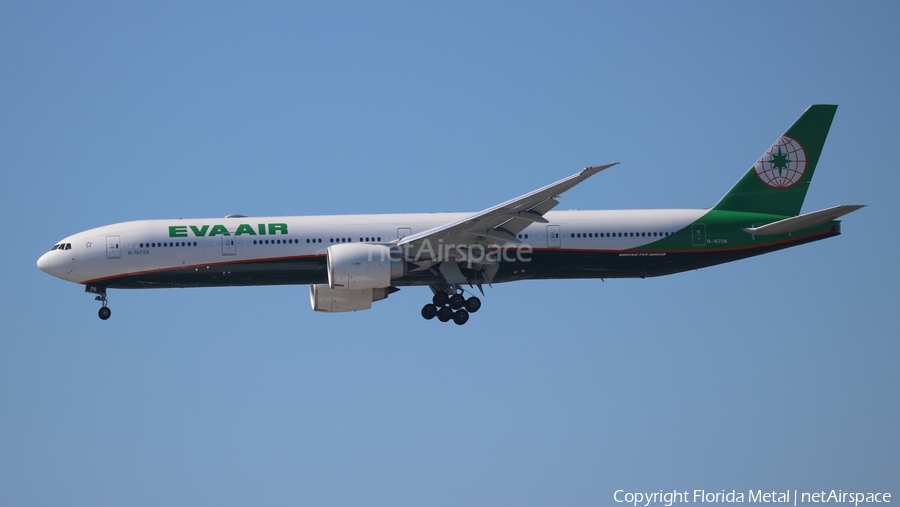 EVA Air Boeing 777-35E(ER) (B-16726) | Photo 330092