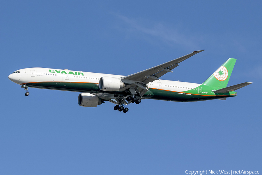 EVA Air Boeing 777-3AL(ER) (B-16737) | Photo 413700