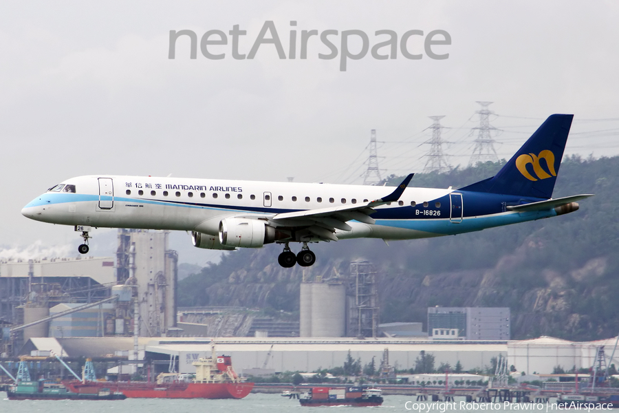 Mandarin Airlines Embraer ERJ-190AR (ERJ-190-100IGW) (B-16826) | Photo 385943