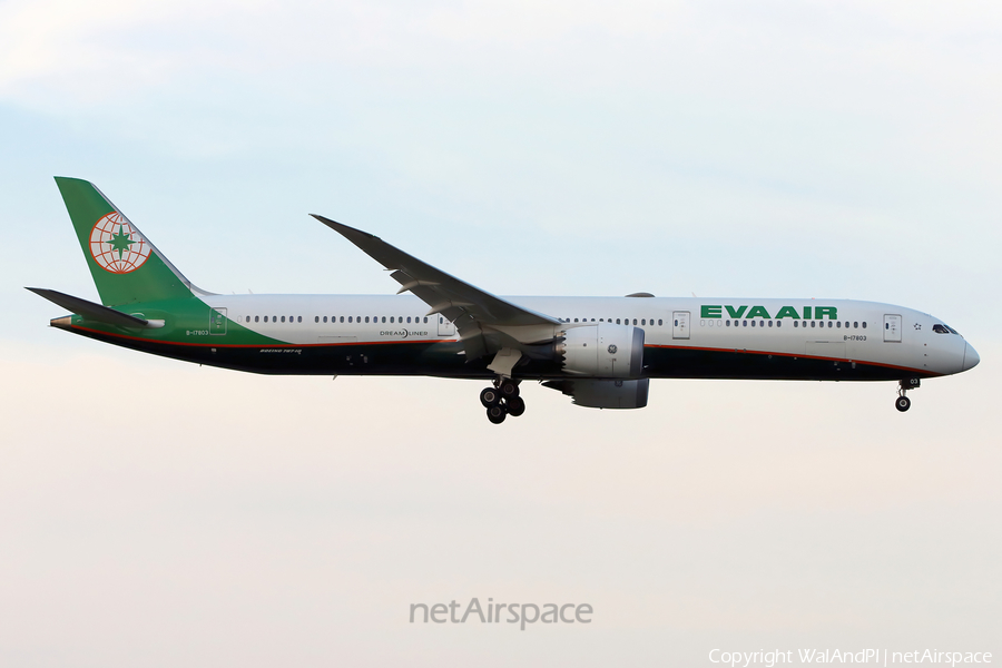 EVA Air Boeing 787-10 Dreamliner (B-17803) | Photo 508277