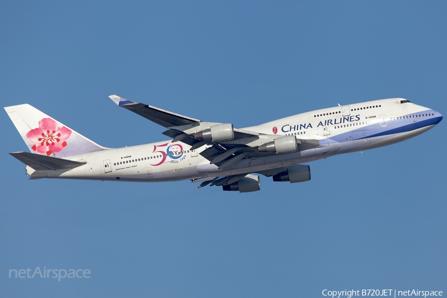 China Airlines Boeing 747-409 (B-18208) | Photo 66610