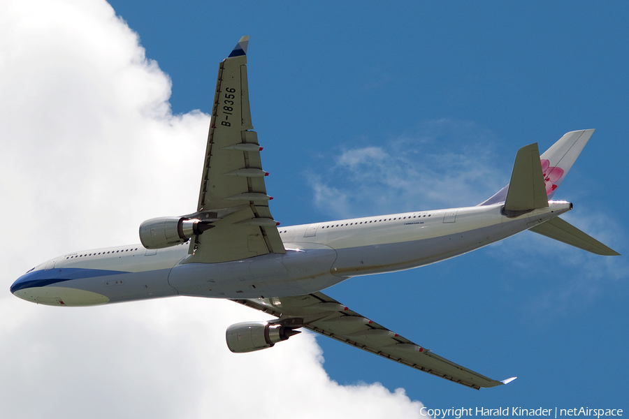 China Airlines Airbus A330-302 (B-18356) | Photo 303985