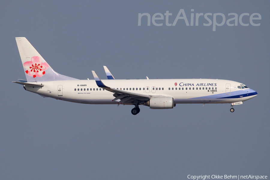 China Airlines Boeing 737-809 (B-18605) | Photo 148921